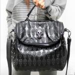  Cool Skull Leather Handba..