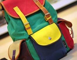 Unique Colourful Canvas Backpack Bag
